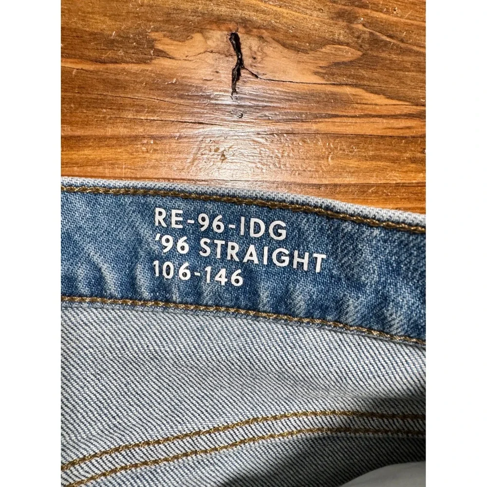 J.Crew High-rise straight jean '96 semi-stretch Women 25 Light Indigo Blue CC613